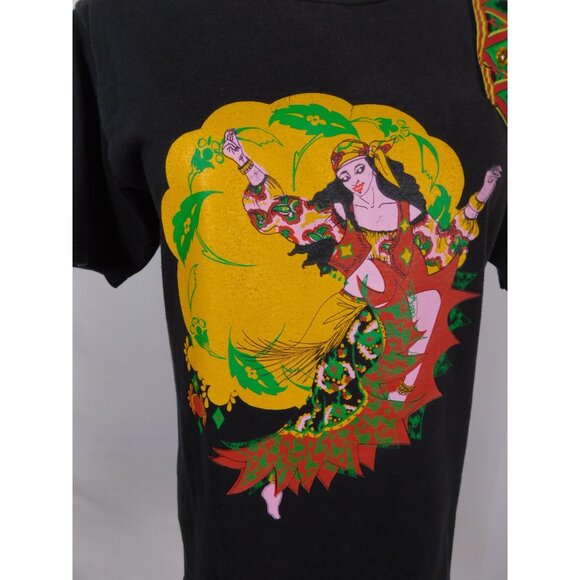 Vtg Gypsy Dances Passion Tee M Black Cotton USA - Picture 8 of 11